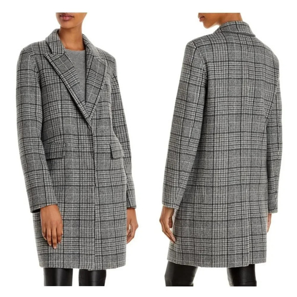 THEORY WESTON PLAID Wool Blend  Jacket - Picture 4 of 15